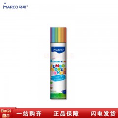马可1650 儿童粗三角12色超软彩色铅笔筒装